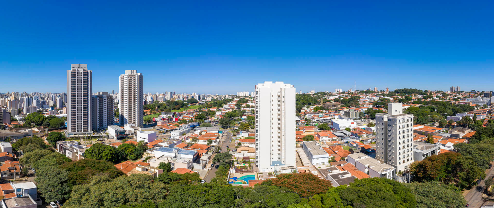 Vista dos aptos finais  1 e 3 - 15º andar