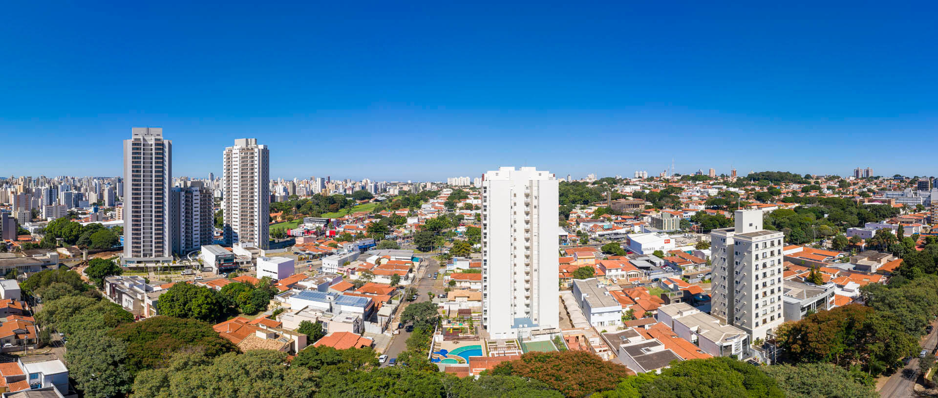 Vista dos aptos finais  1 e 3 - 16º andar